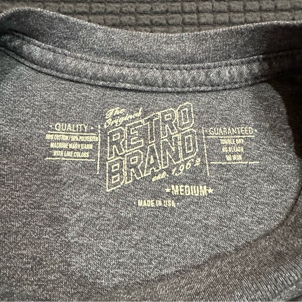 Original Retro Brand Gray and Blue Lightning Hockey Tee - Picture 3 of 6